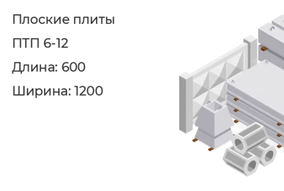 Плоские плиты-ПТП 6-12 в Екатеринбурге
