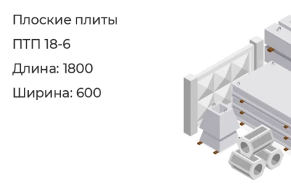 Плоские плиты-ПТП 18-6 в Екатеринбурге