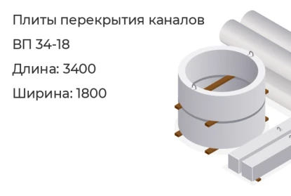 Плита перекрытия канала-ВП 34-18 в Красноярске