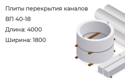 Плита перекрытия канала-ВП 40-18 в Екатеринбурге