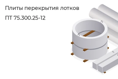 Плиты перекрытия лотков-ПТ 75.300.25-12 в Екатеринбурге